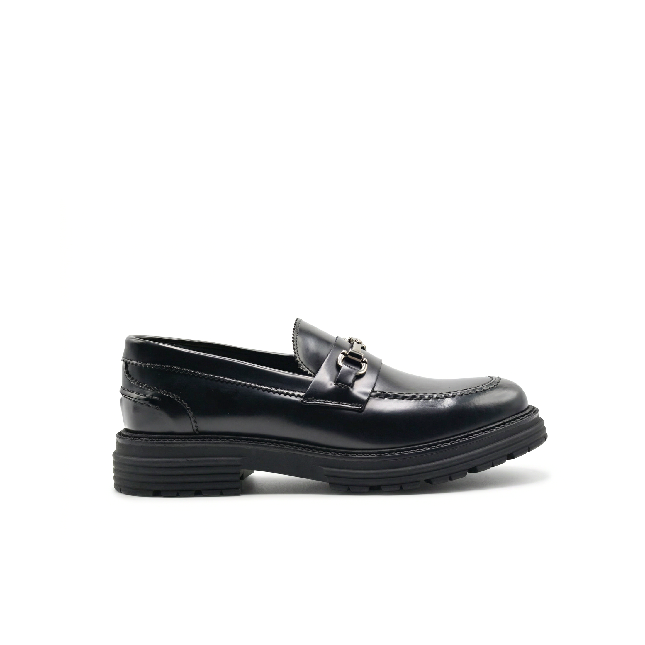 Men's Morris Moccasins with Strap in Genuine Abraded Leather