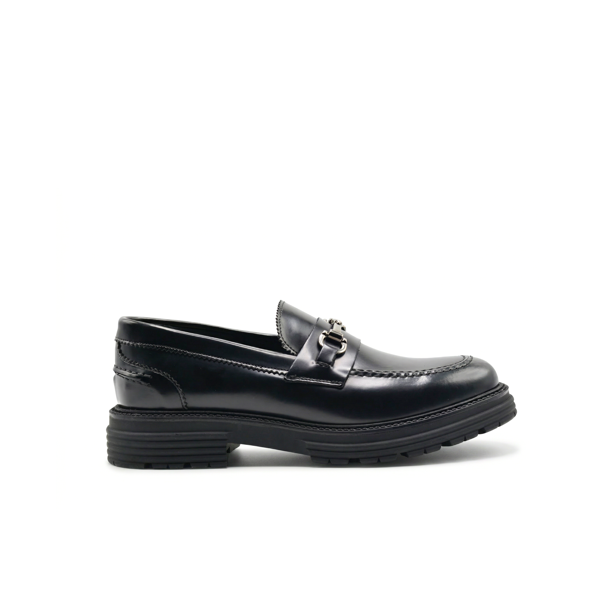 Men's Morris Moccasins with Strap in Genuine Abraded Leather