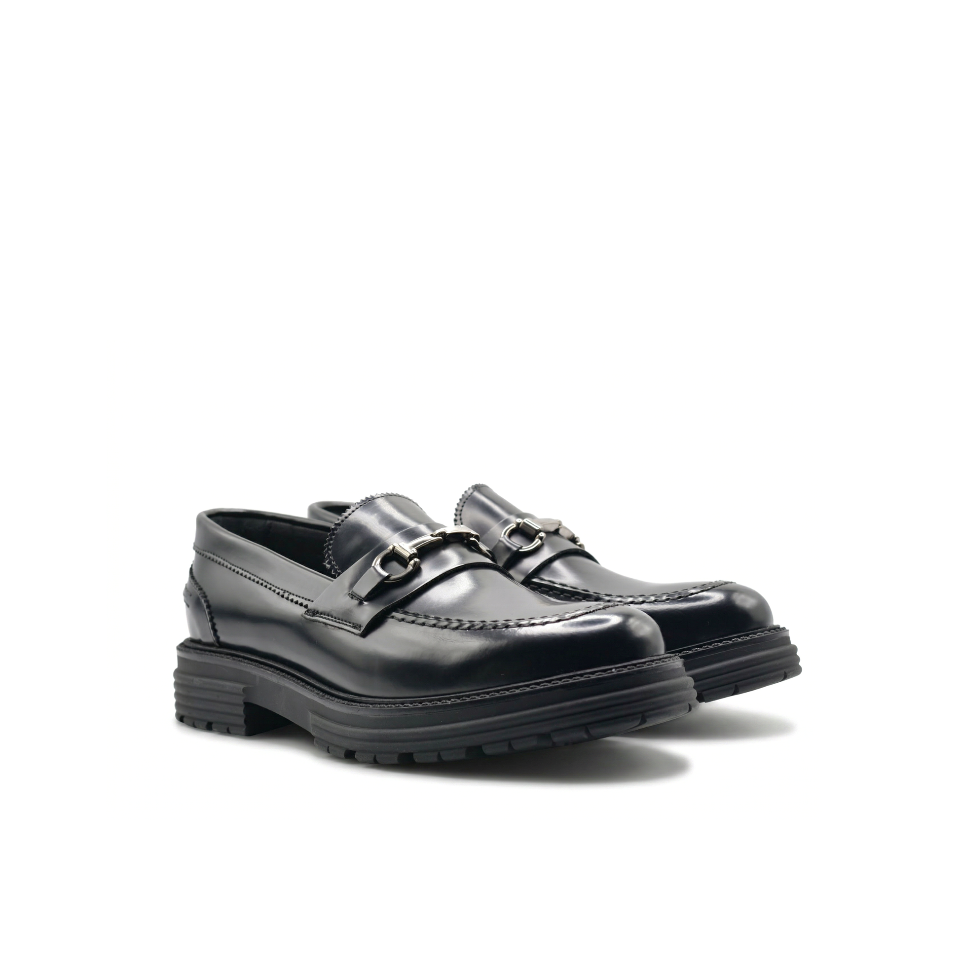 Men's Morris Moccasins with Strap in Genuine Abraded Leather