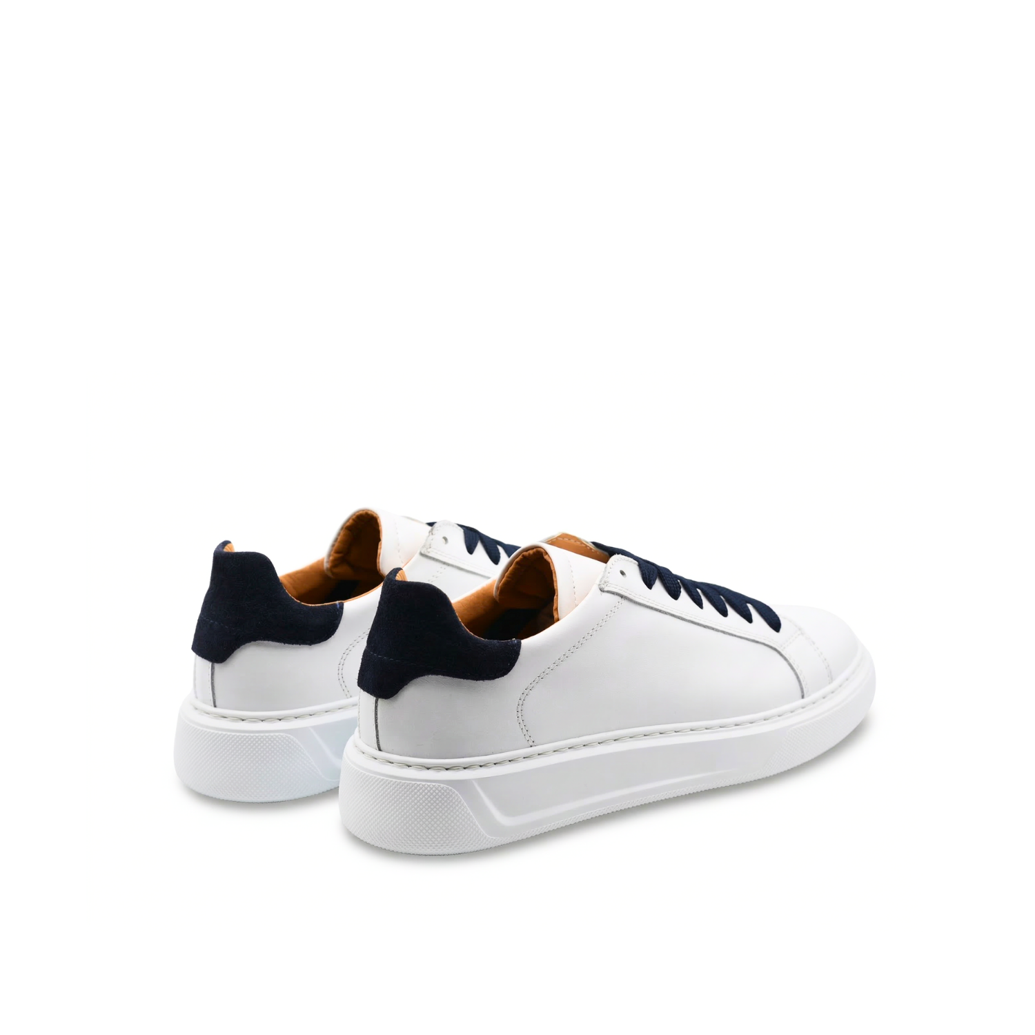 Airon Men's Leather Sneakers with White Sole