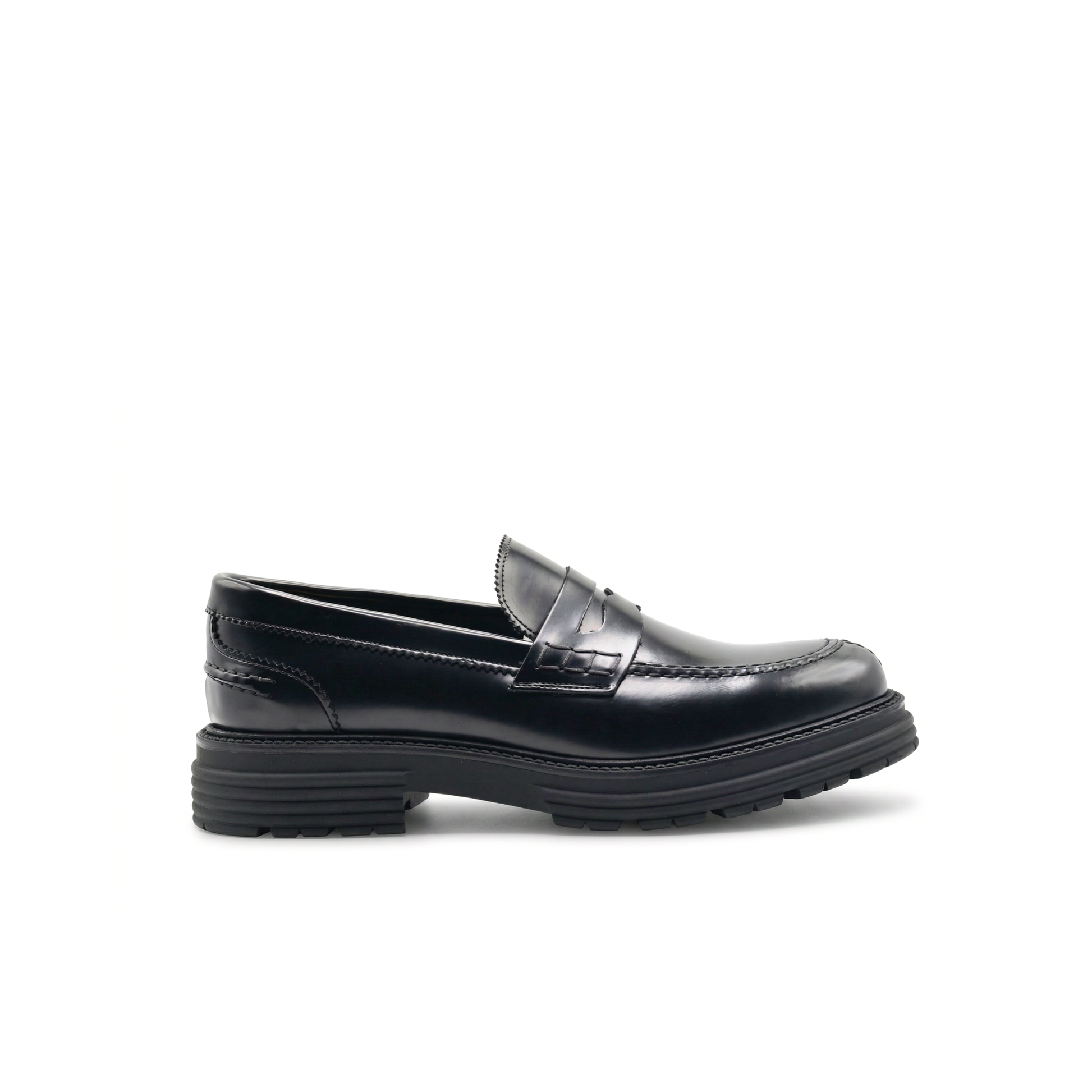Men's Morris Moccasins with Strap in Genuine Abraded Leather