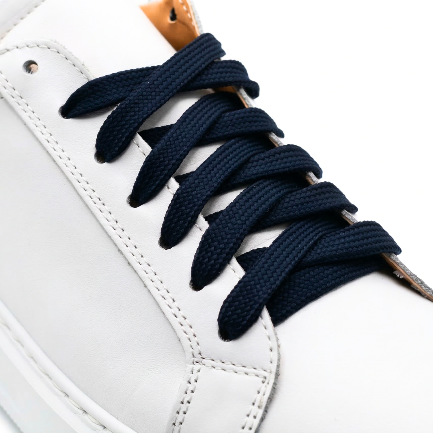 Airon Men's Leather Sneakers with White Sole