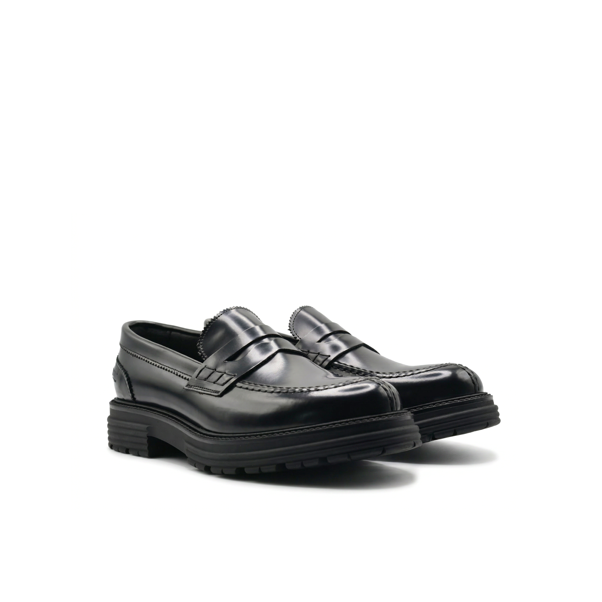 Men's Morris Moccasins with Strap in Genuine Abraded Leather