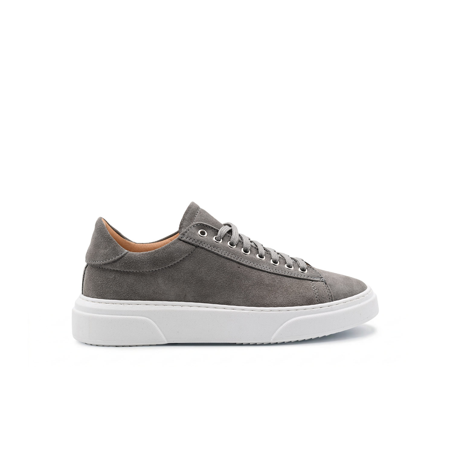 Smith Men's Suede Sneakers with White Sole