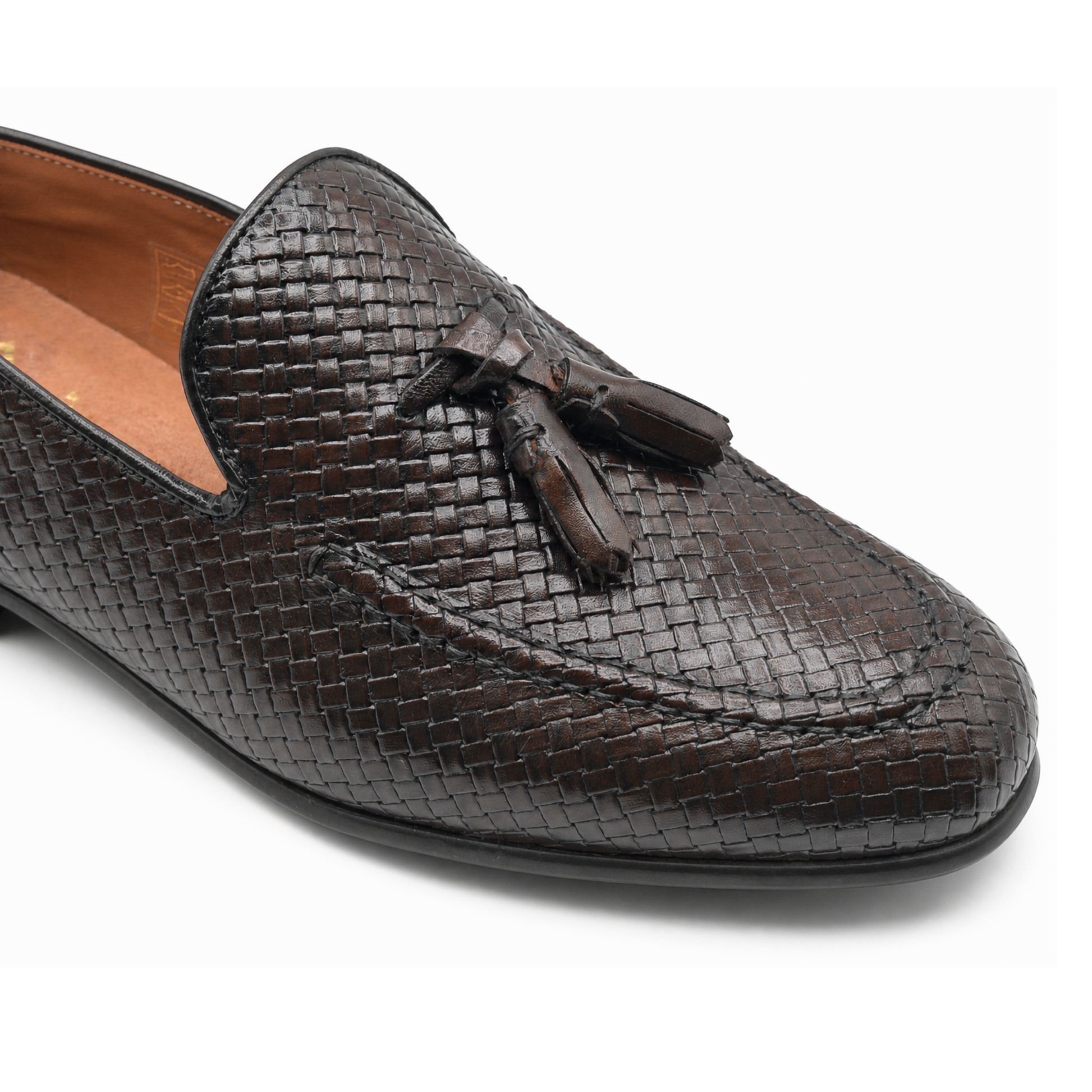 Men's Iris Woven Leather Moccasins