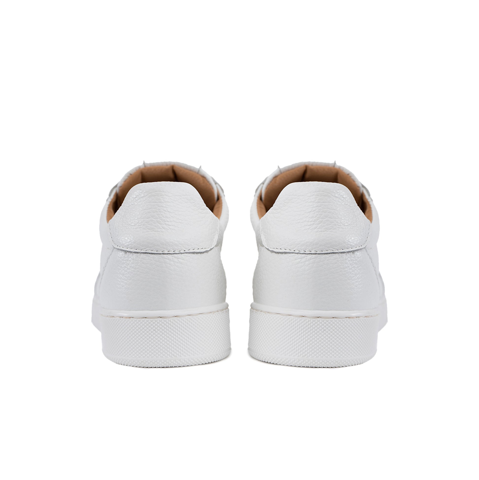 Fusion Total White Low Sneakers for Men in Genuine Bottolata Leather
