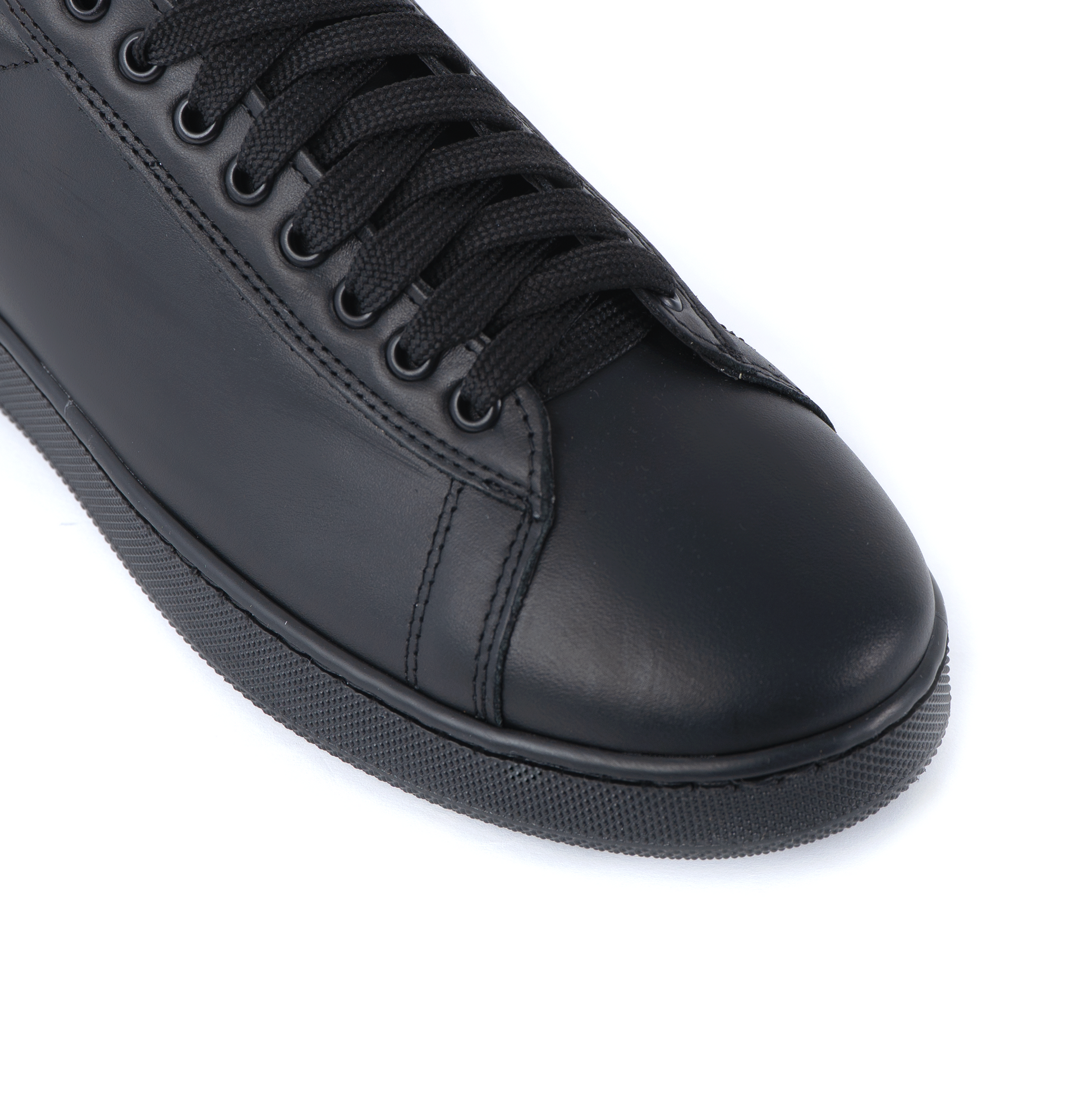 Black Smith Low Sneakers for Men in Genuine Leather