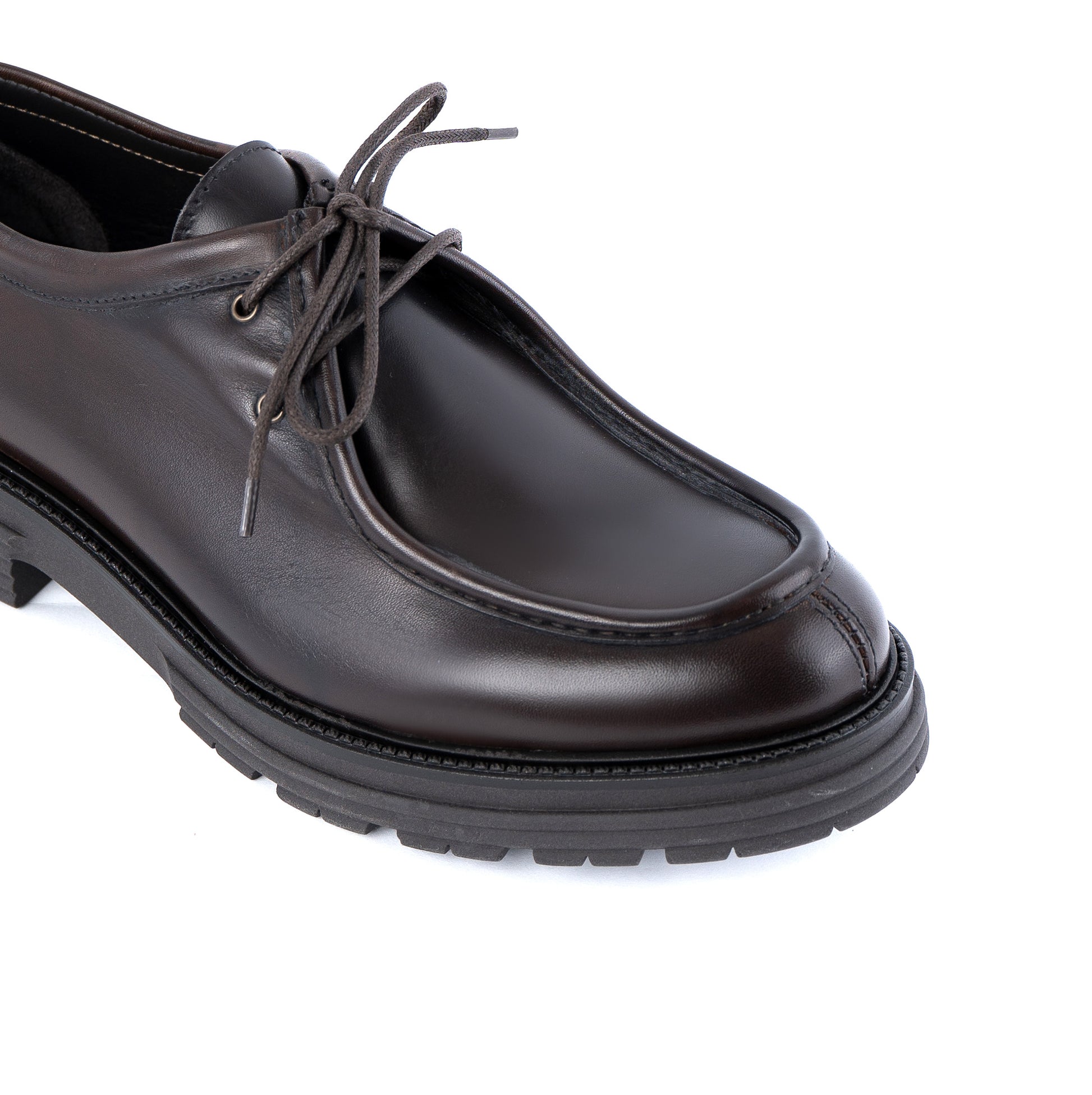 Vector engineer lace-up shoes in genuine leather