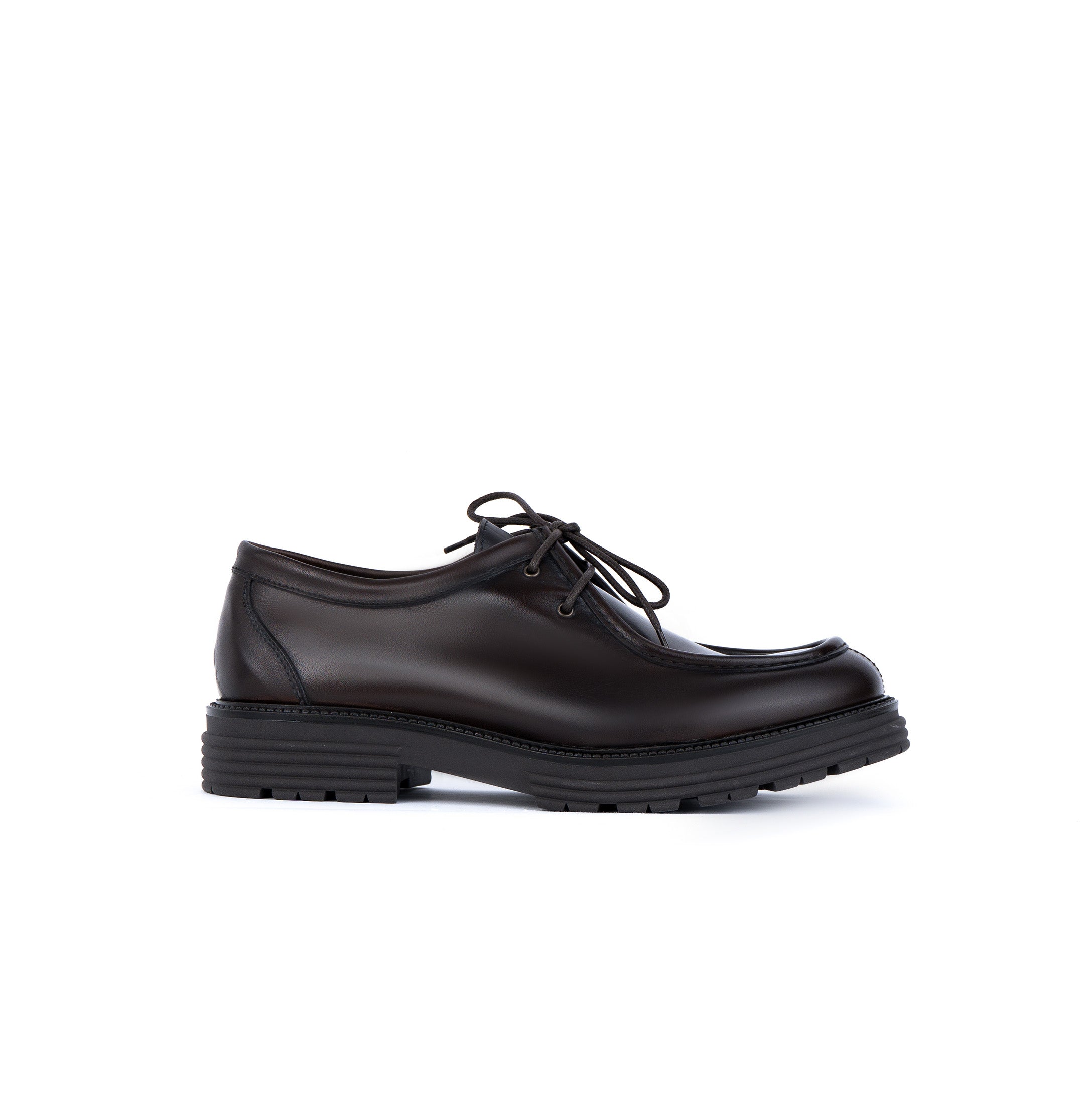 Vector engineer lace-up shoes in genuine leather