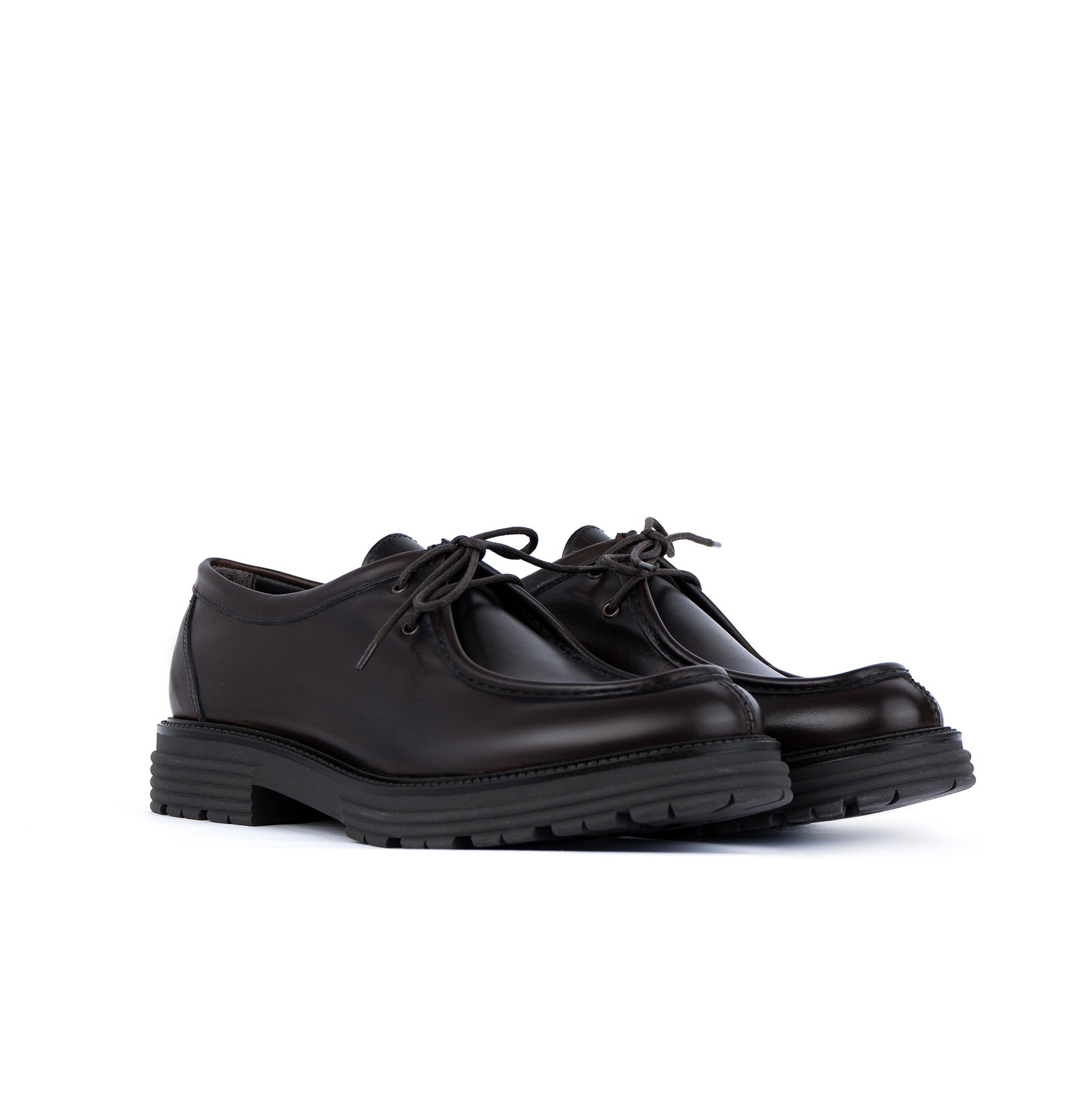 Vector engineer lace-up shoes in genuine leather
