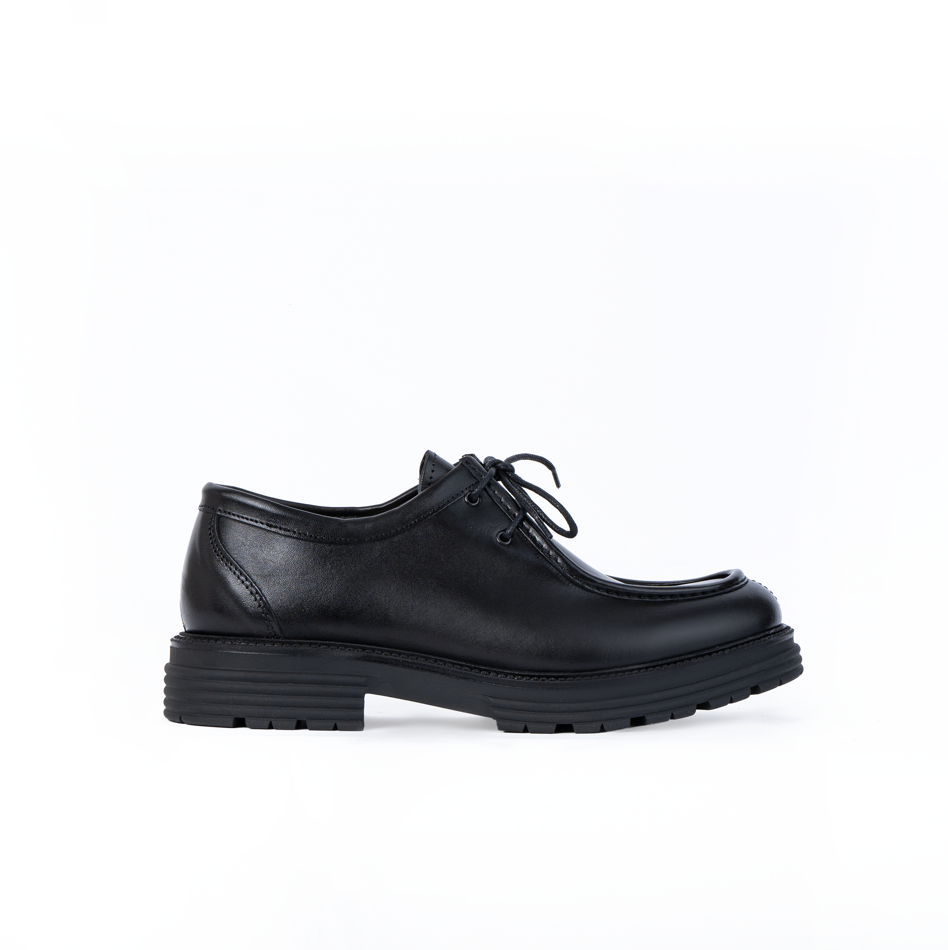 Vector engineer lace-up shoes in genuine leather