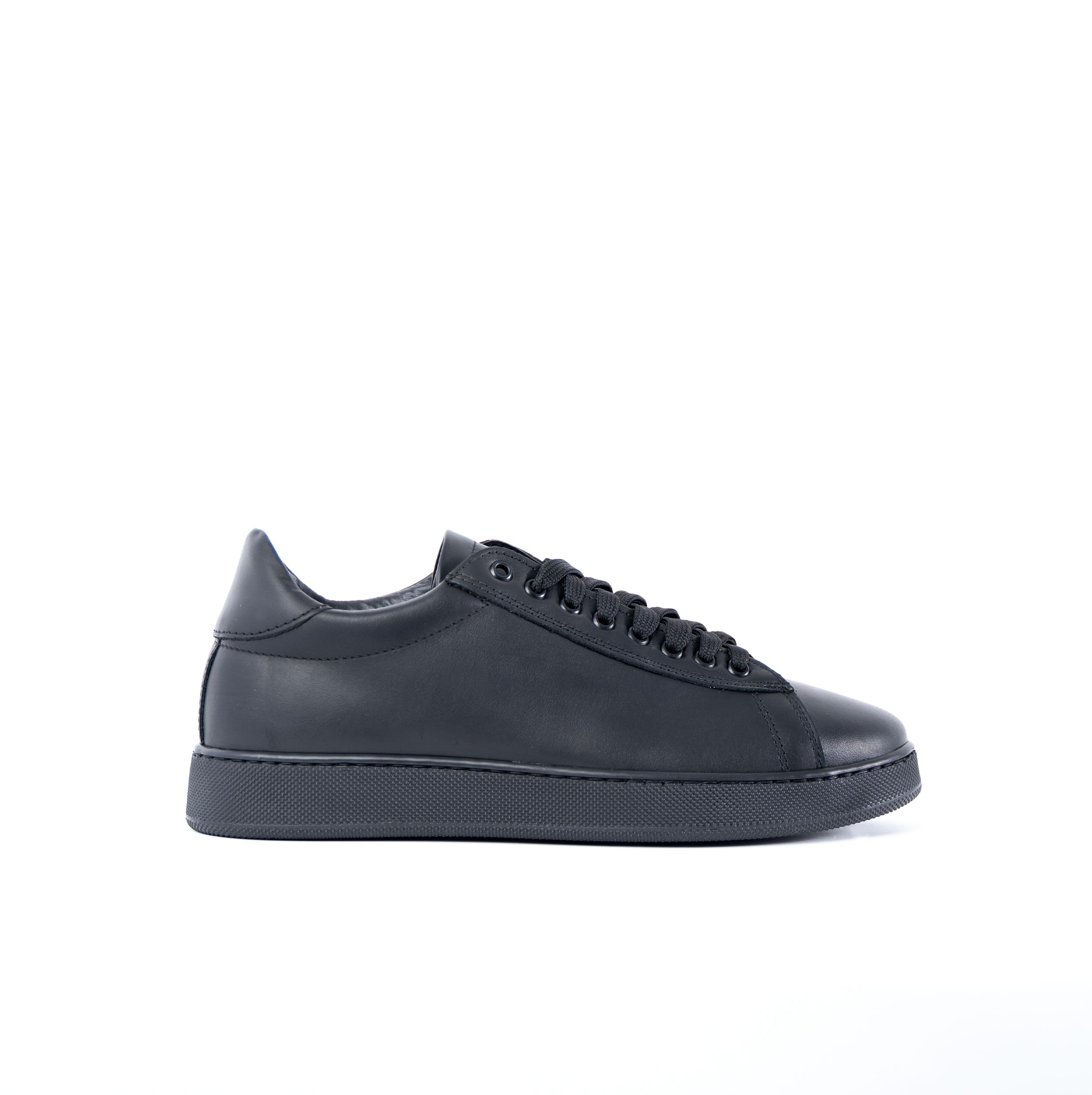 Black Smith Low Sneakers for Men in Genuine Leather