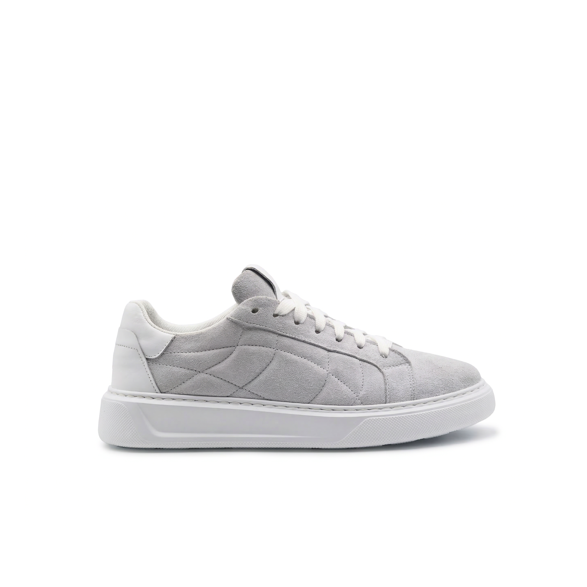 Orion Men's Suede Sneakers with White Sole