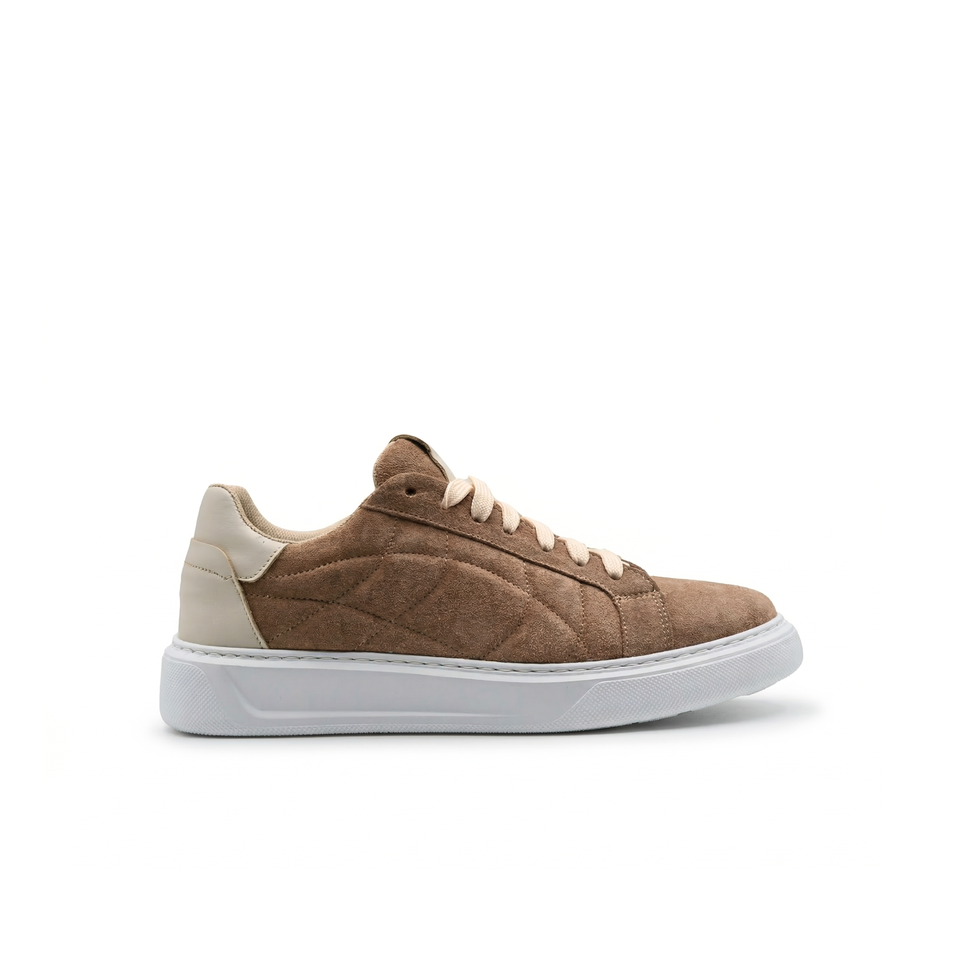 Orion Men's Suede Sneakers with White Sole