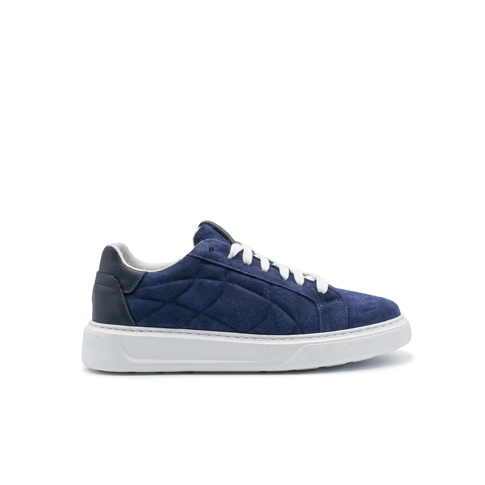 Orion Men's Suede Sneakers with White Sole