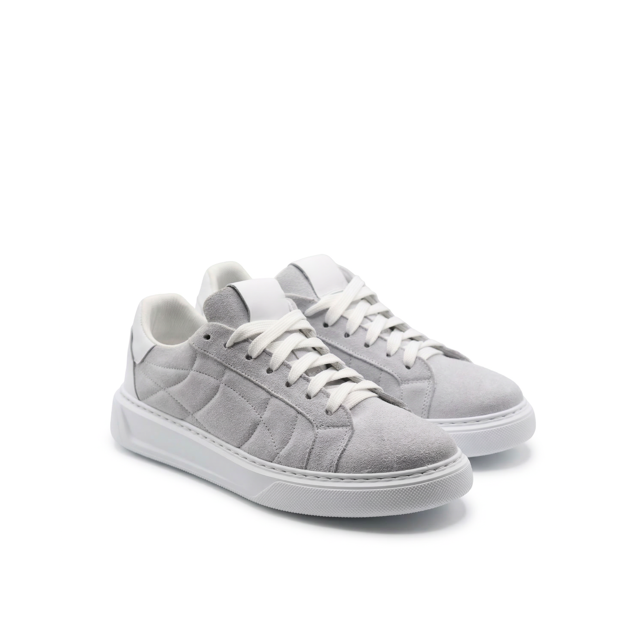 Orion Men's Suede Sneakers with White Sole