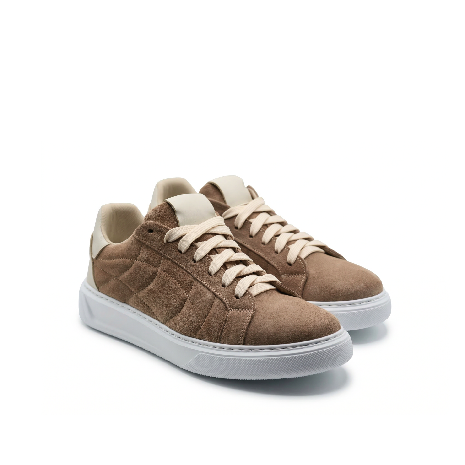 Orion Men's Suede Sneakers with White Sole