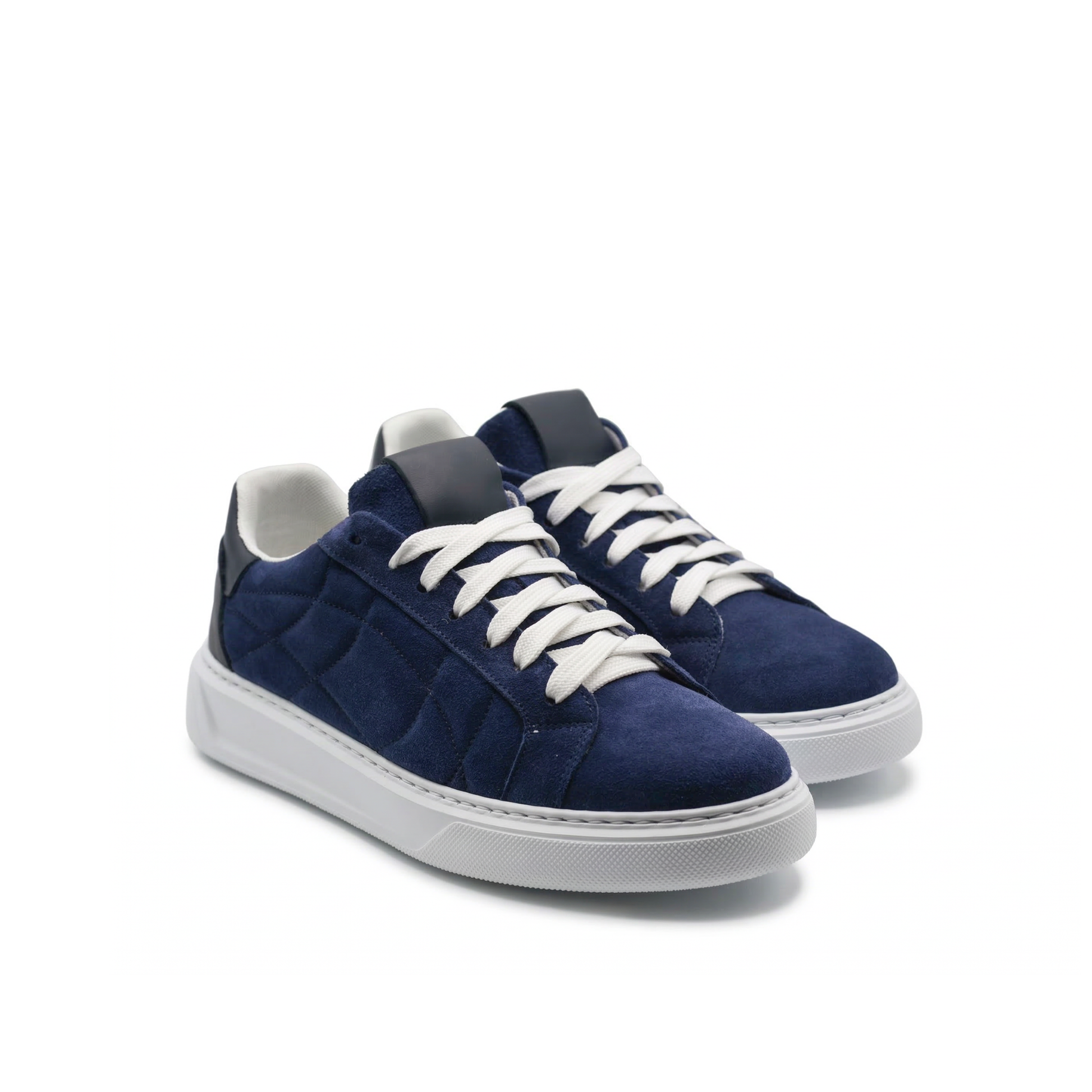 Orion Men's Suede Sneakers with White Sole