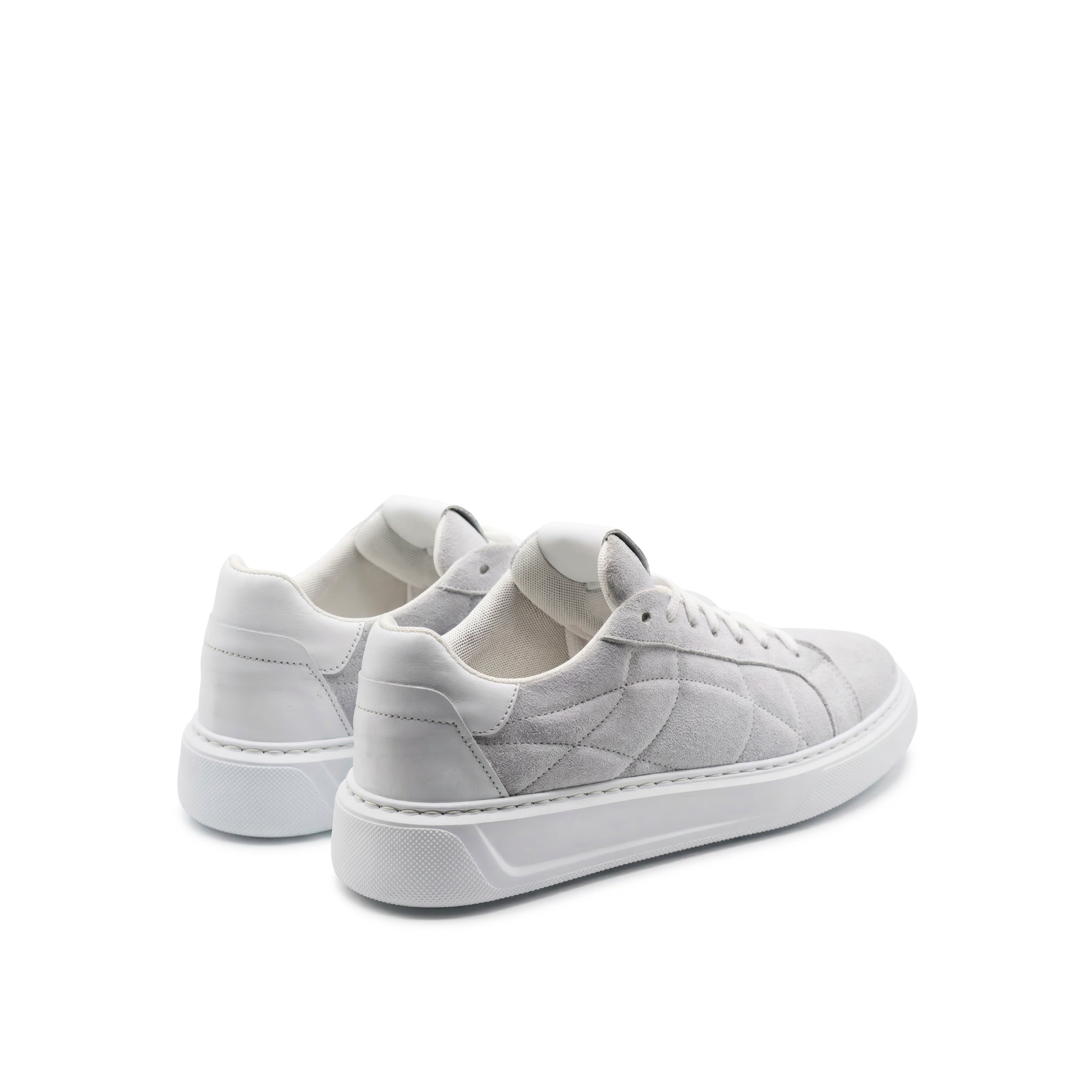 Orion Men's Suede Sneakers with White Sole