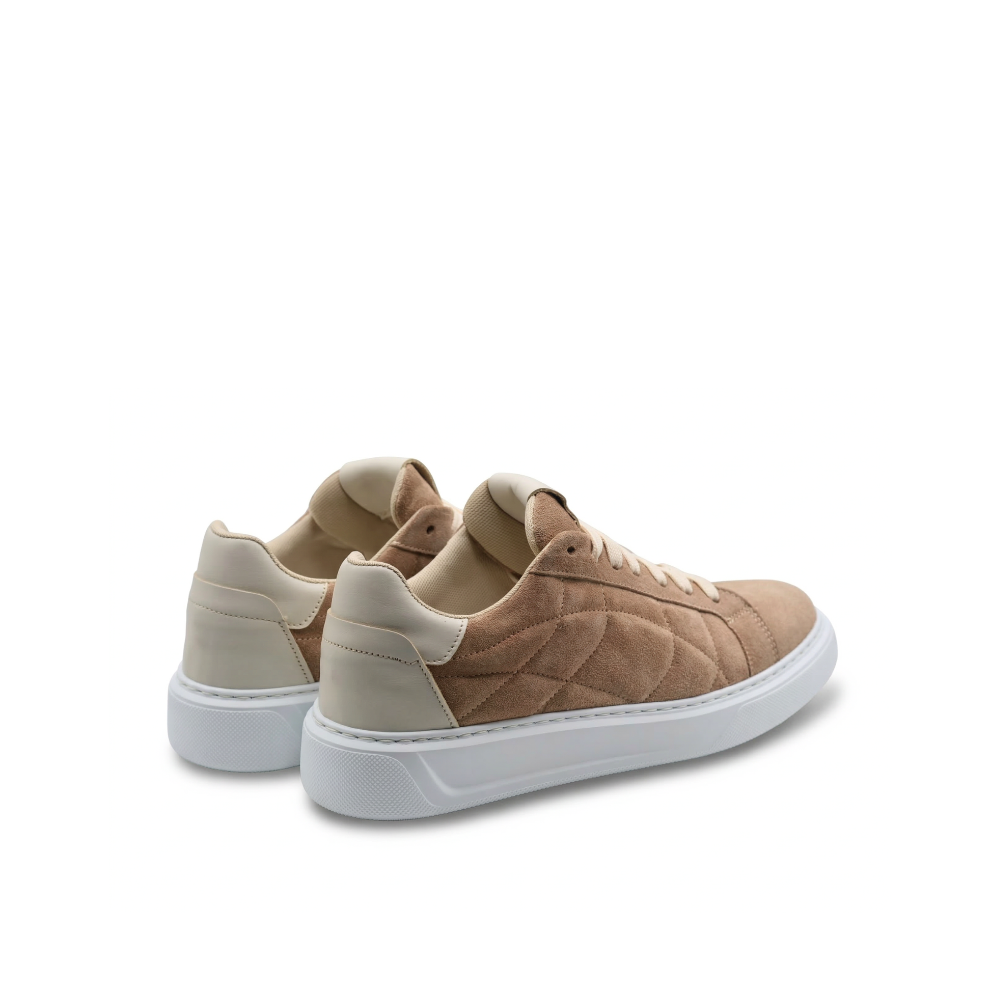 Orion Men's Suede Sneakers with White Sole