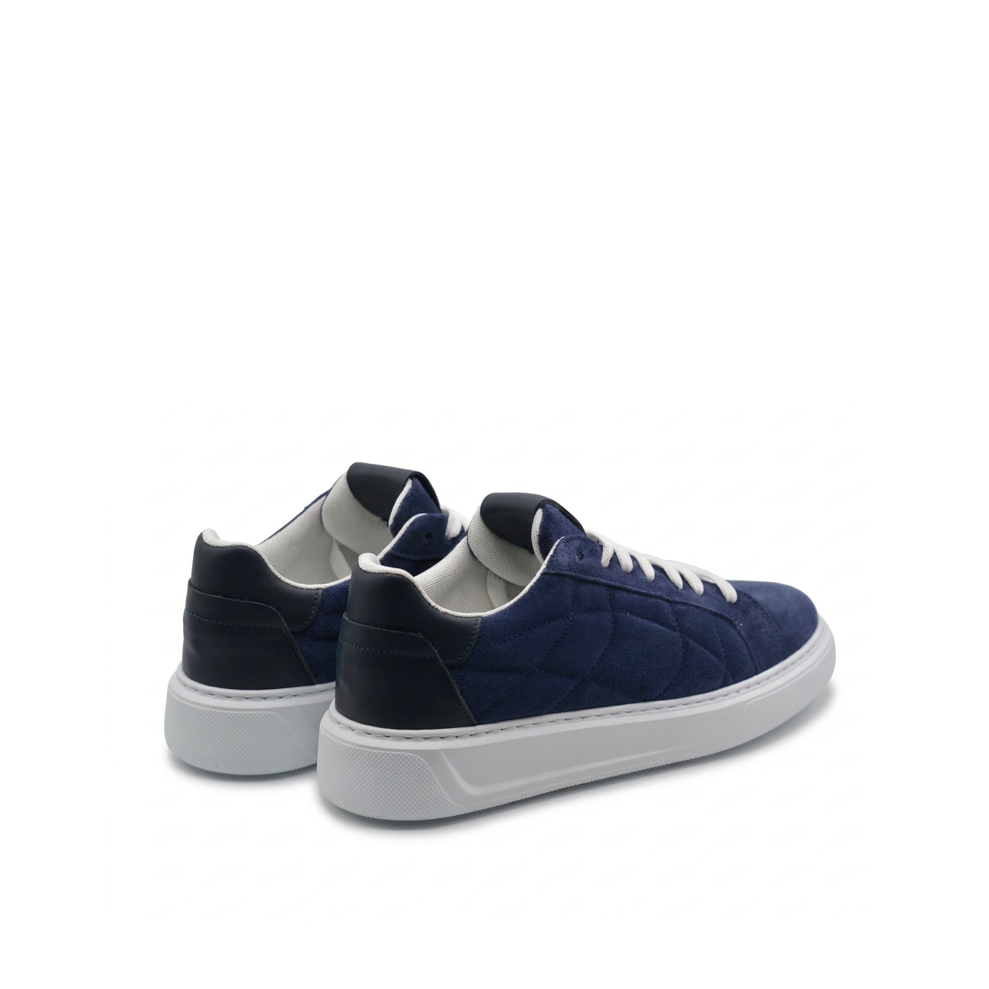 Orion Men's Suede Sneakers with White Sole