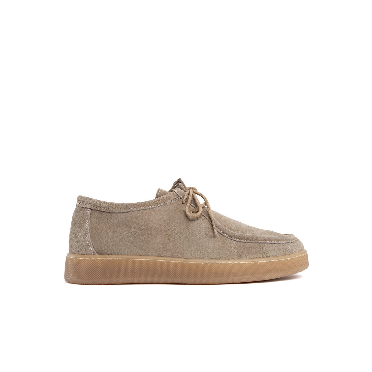 Frank light amber men's background in soft suede
