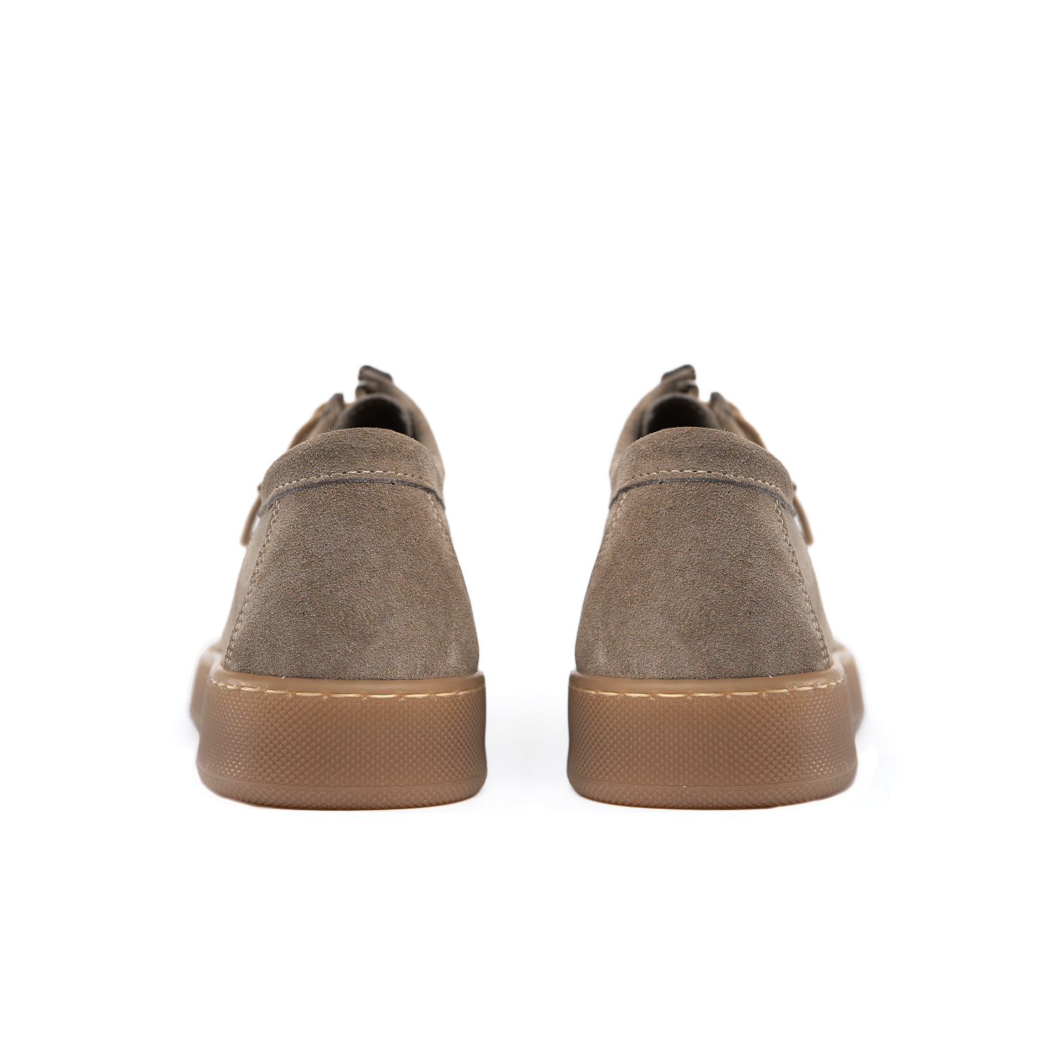Frank light amber men's background in soft suede