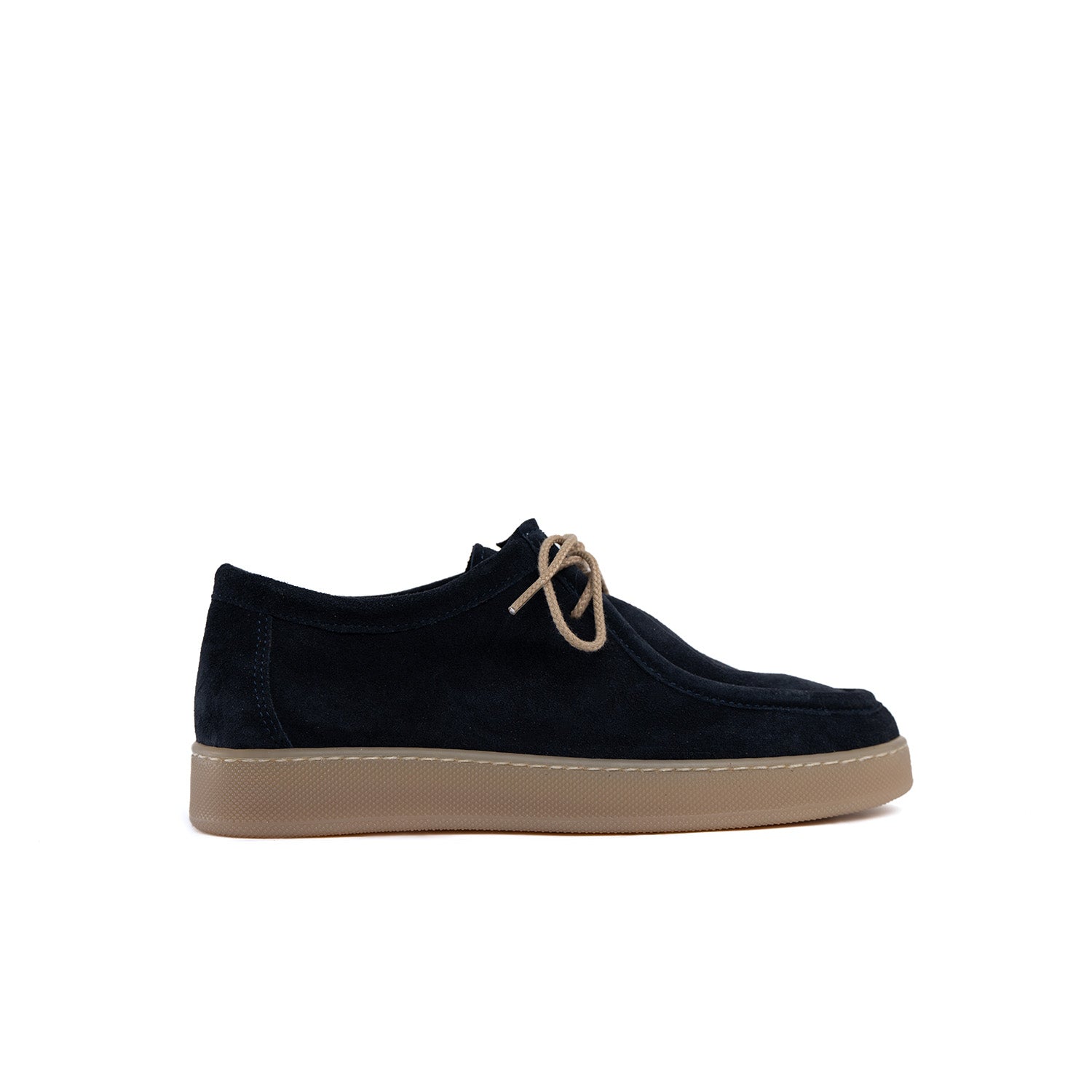 Frank light amber men's background in soft suede