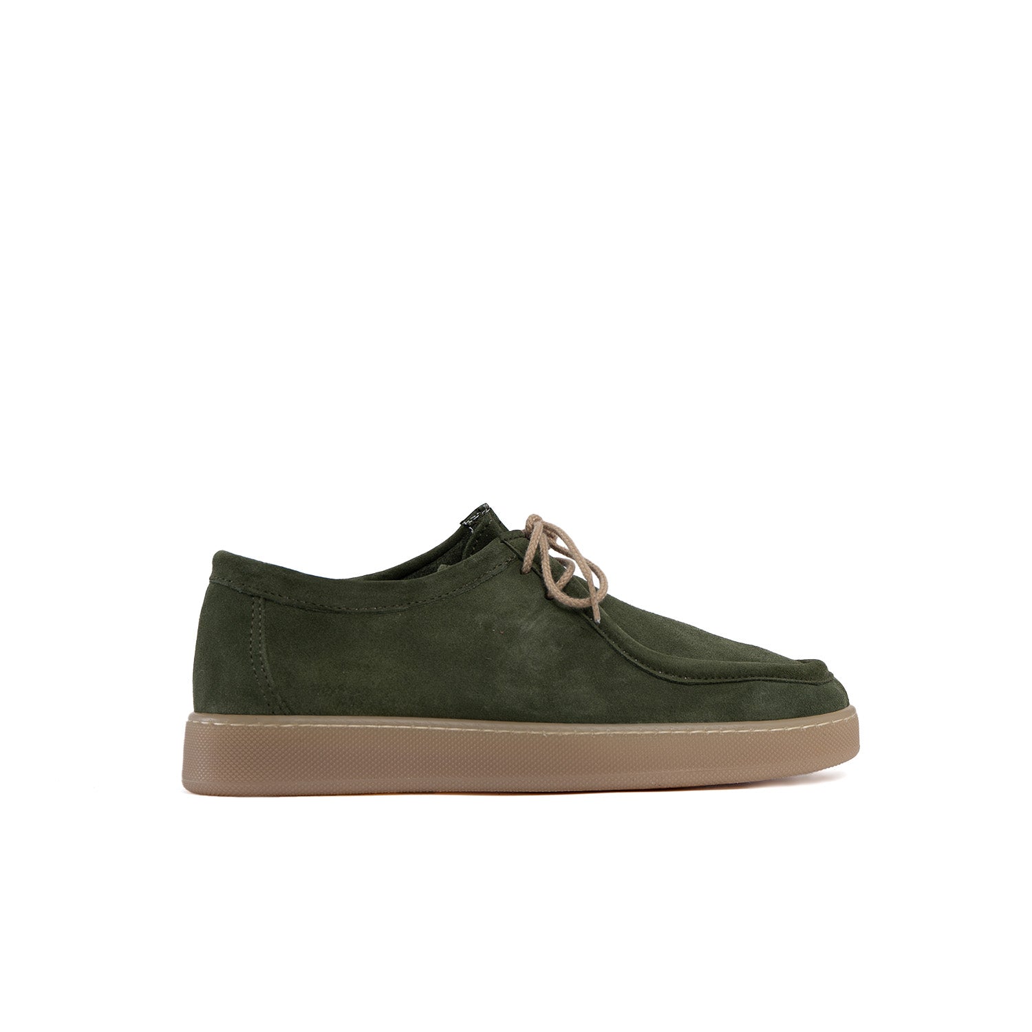 Frank light amber men's background in soft suede