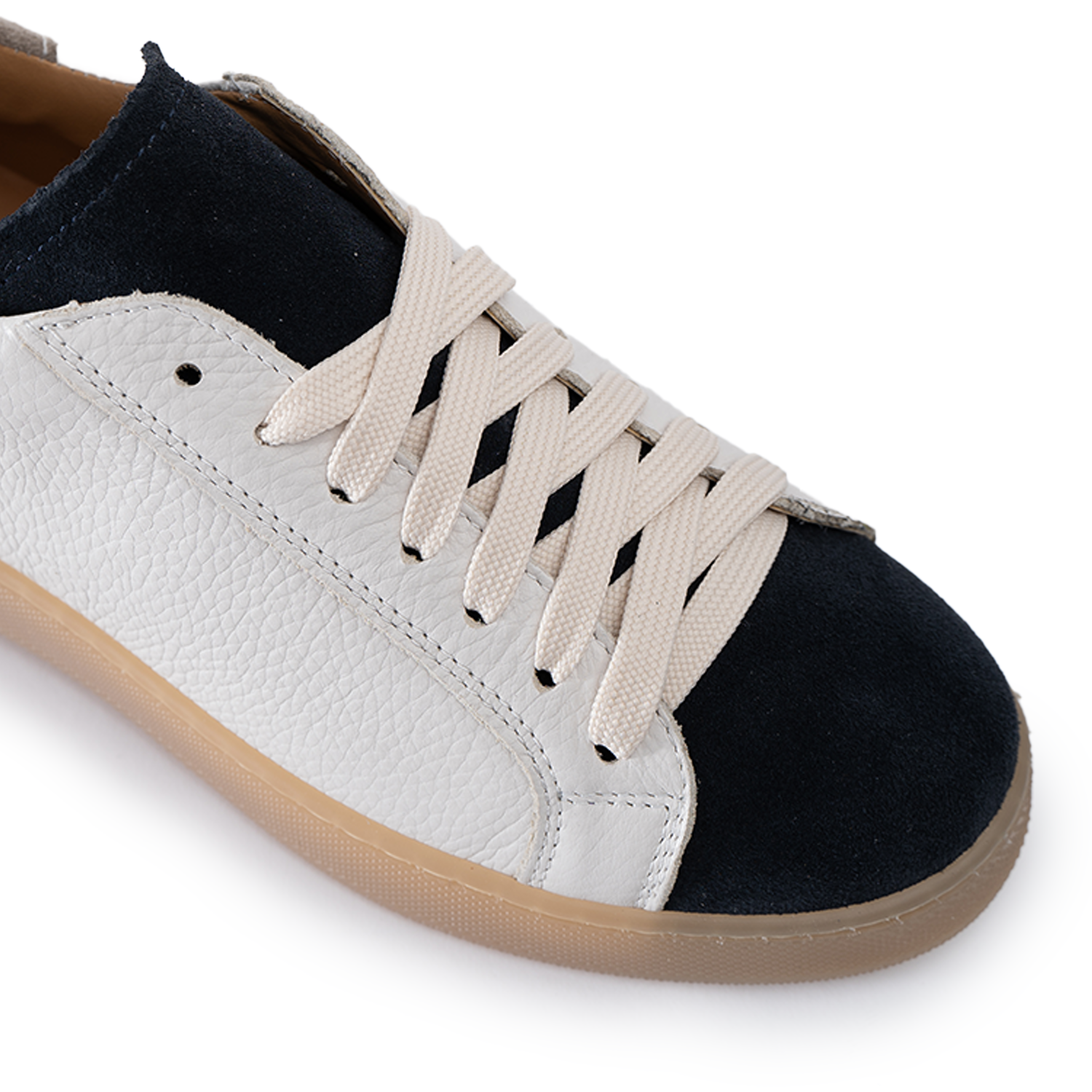 Men's Urban Sneakers Genuine Bottolata Leather Suede Inserts