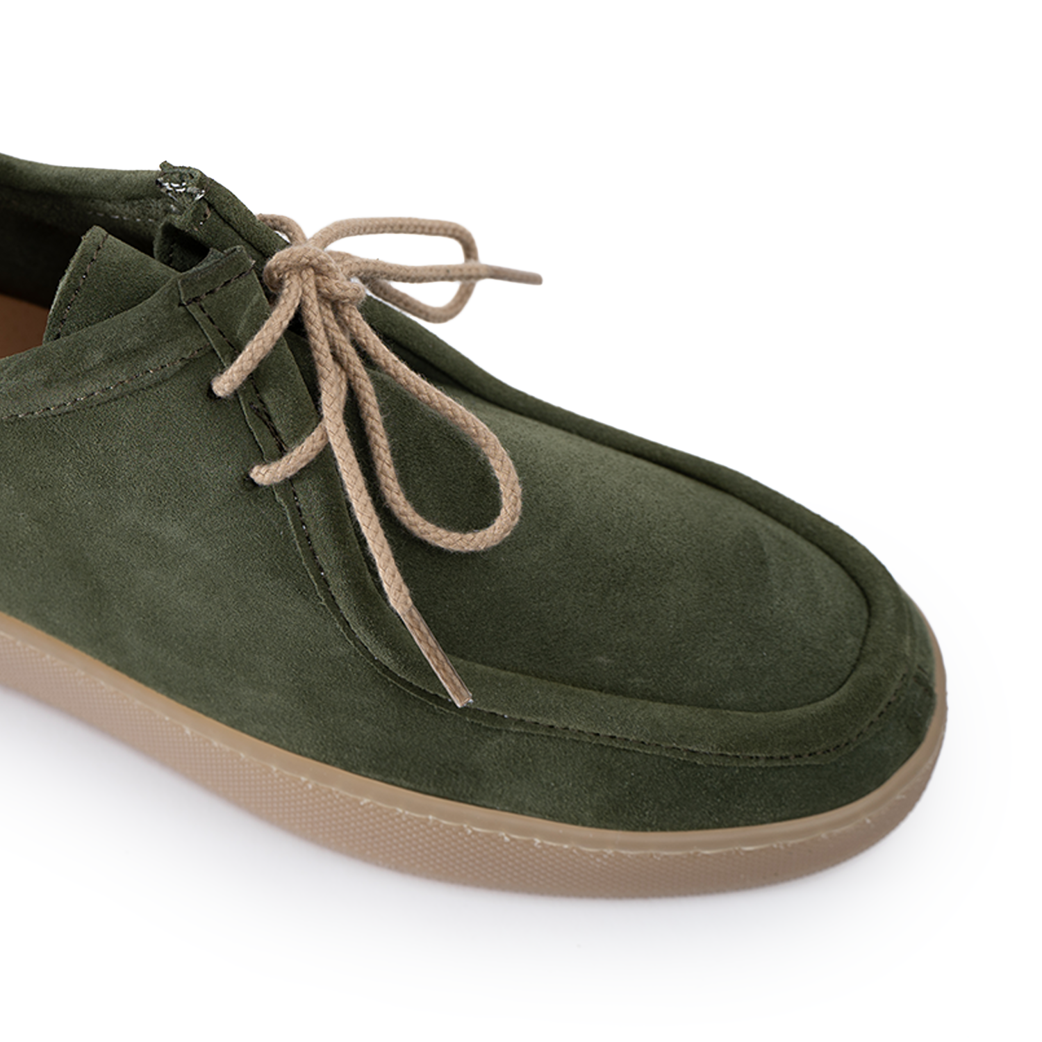 Frank light amber men's background in soft suede