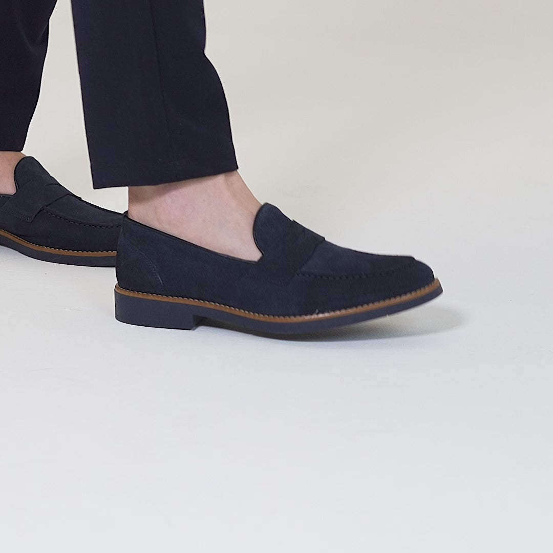 Men's College Suede Moccasins